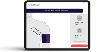 Graphic of medical software on a computer screen